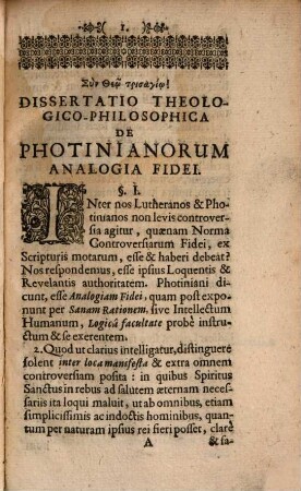 Dissertatio theologico-philosophica de Pholinianorum analogiae Fidei contra Ioan. Crellium