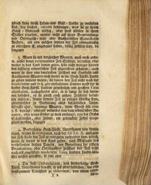 [Zoll-Recess mit Oettingen] : Onolzbach und Oettingen, den 8ten October 1726.