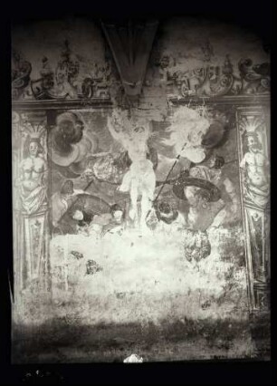 Stadtkirche; Wandbild, Auferstehung Christi