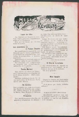 Mesa revuelta