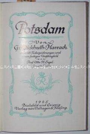 Stadtgeschichtliche Schrift über Potsdam
