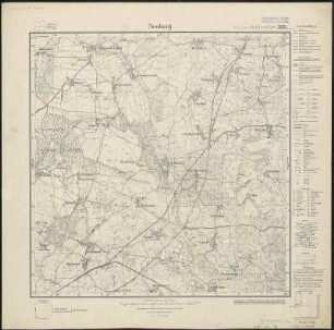 Meßtischblatt 2035 : Neuburg, 1936 : Neuburg. - Hrsg. 1879, einz. Nachtr. 1919. - 1:25000. - [Berlin]: Reichsamt für Landesaufnahme, 1936. - 1 Kt.