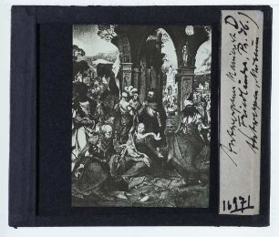Meister der Antwerpener Anbetung, Anbetung der Könige (Antwerpen KMSK 208-210) : Mittlere Tafel