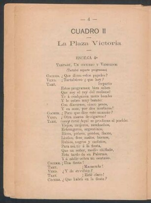 Cuadro II : La plaza Victoria