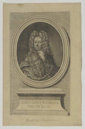 Bildnis des Christianvs Weidling