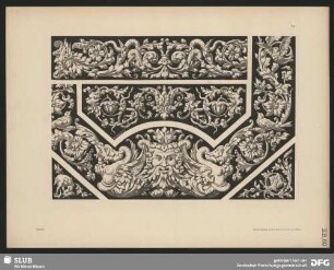 Decorations-Motive zum allgemeinen Gebrauch. Bordüren mit Kopf, Arabesken und Mischwesen