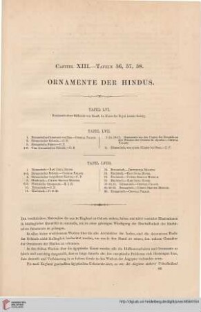 Capitel XIII: Ornamente der Hindus