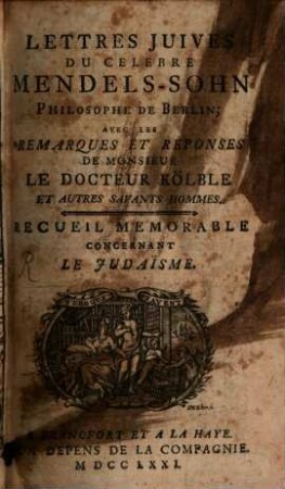 Lettres Juives : avec les remarques de M. Kölble