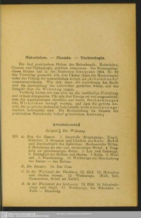 Naturlehre. - Chemie. - Technologie