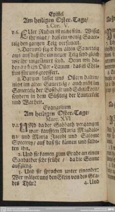 Am heiligen Oster-Tage