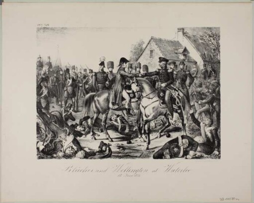 Blücher and Wellington auf dem Schlachtfelde at Waterloo 18. Juni 1815