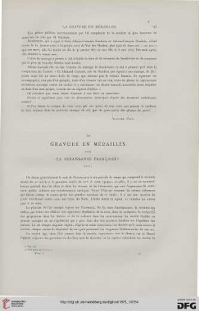 1: La gravure en médailles sous la Renaissance franc̨aise, [4]