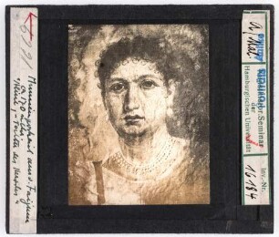 Mumienporträt aus Fayum, um 170 n. Chr. "Aline, Tochter des Herodes"