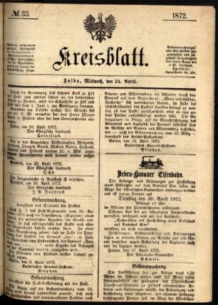Ausgabe vom Mittwoch, den 24. April 1872.