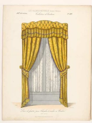"Décor de fenétre pour Chambre a coucher ou Boudoir", aus: Le Garde-meuble