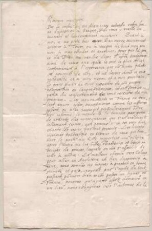 Schreiben von Christoph Ludwig Weiß an Zacharias Geizkofler
