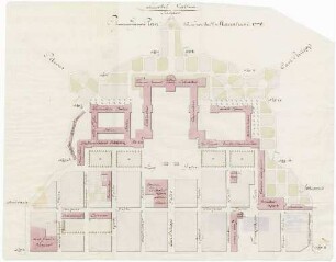 Fünftes Viertheil. Inwendiger Plan von der Stadt Mannheim 1770