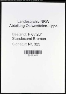 Heiratsregister Standesamt Bremen