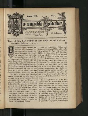 Nr. 1. Januar 1915.