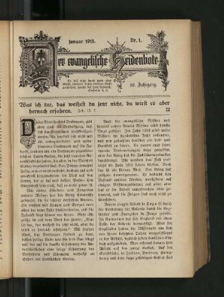 Nr. 1. Januar 1915.