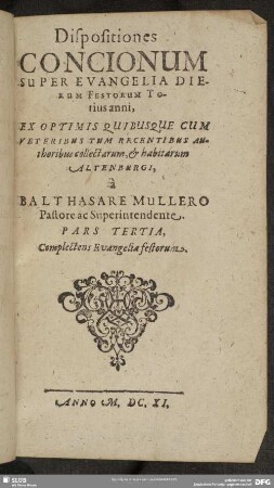 3: Complectens Evangelia festorum