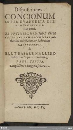 3: Complectens Evangelia festorum