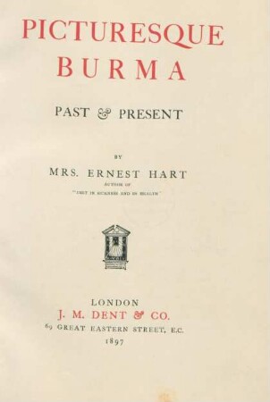 Picturesque Burma : past & present