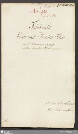 Fahrbericht von Krieg und Frieden Fdgr: in Halsbrükner-Revier unterm Berg Amt Freiberg gelegen - 17.6449 4.
