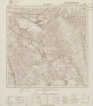 2845 Himmelpfort, Topographische karte 1:25000 (4cm - Karte)