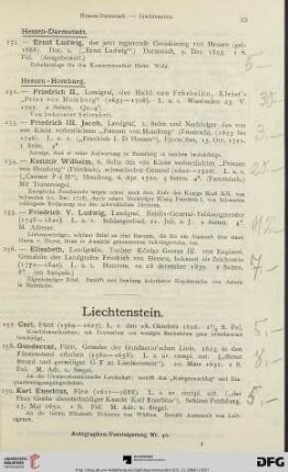 Liechtenstein (Nr. 257-264)