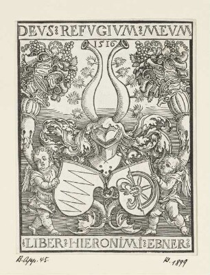 Bücherzeichen des Hieronymus Ebner