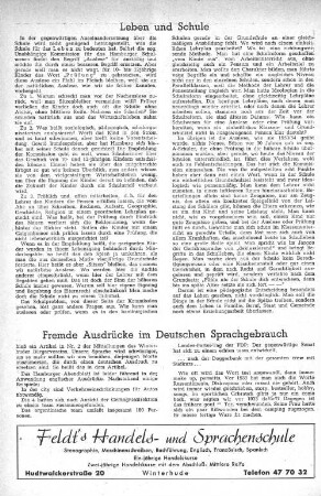 Fremde Ausdrücke im Deutschen Sprachgebrauch