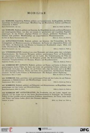 Mobiliar (Nr. 501-528)