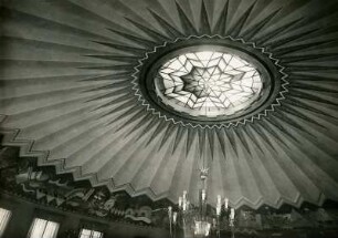 Ausstellungsgebäude, Decke in der Tanzdiele. Zerstört