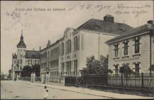 Schule und Rathaus zu Leutzsch