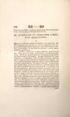De secundariis et sompositis corporum qualitatibus.