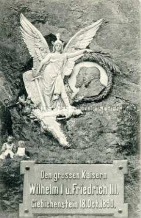 Das Zweikaiserdenkmal bei Giebichenstein