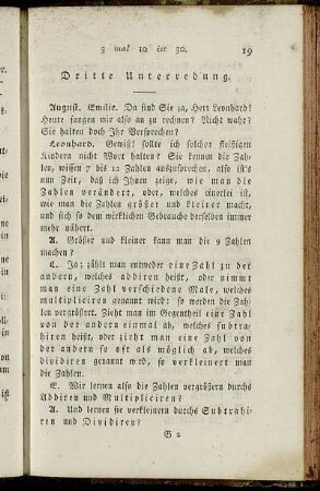 Dritte Unterredung.