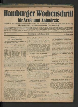 Nr. 6. 11. Februar 1923