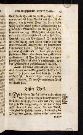 29-37, Erster Theil