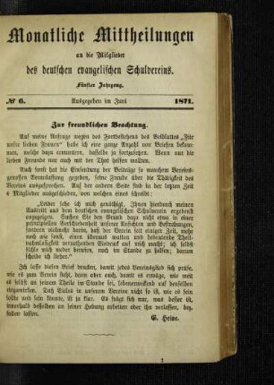 Zur freundlichen Beachtung