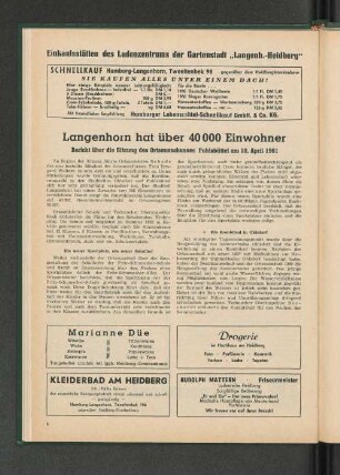 Langenhorn hat über 40 000 Einwohner