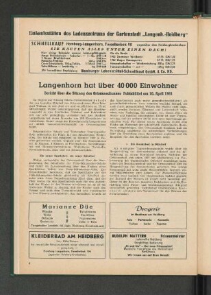 Langenhorn hat über 40 000 Einwohner
