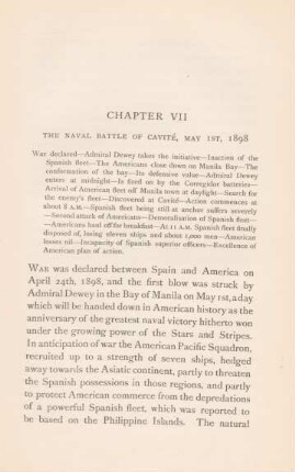 Chapter VII. The naval battle of Cavité, May Ist, 1898