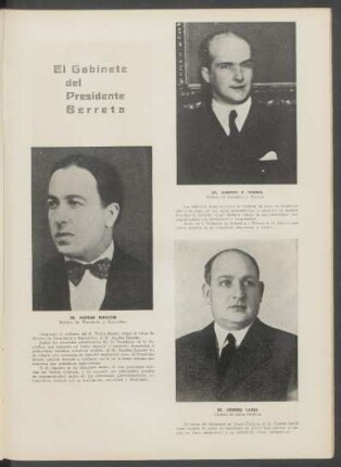 El Gabinete del Presidente Berreta
