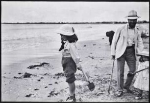 La Baule, Familie am Strand