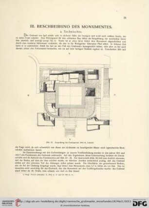 III. Beschreibung des Monumentes