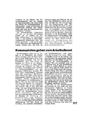 Kommunisten gehen zum Arbeitsdienst