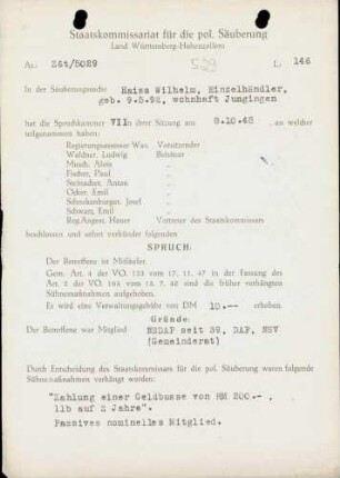 Haiss, Wilhelm