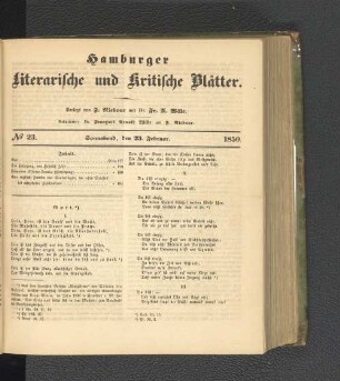 No. 23. 23. Februar 1850